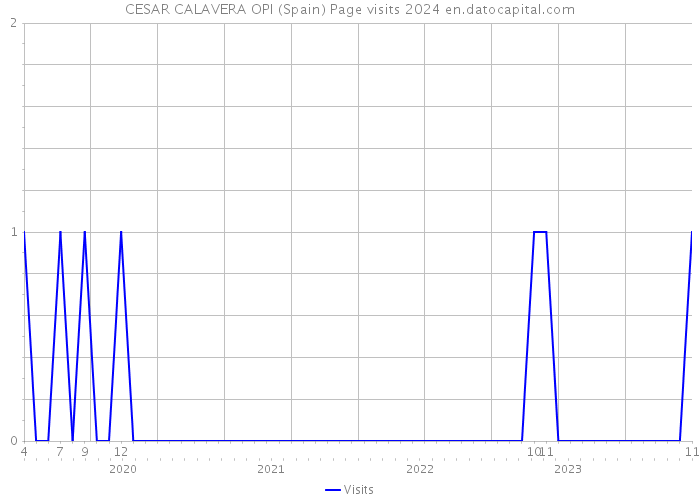 CESAR CALAVERA OPI (Spain) Page visits 2024 