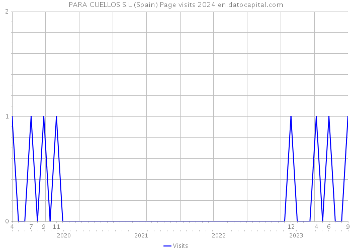 PARA CUELLOS S.L (Spain) Page visits 2024 