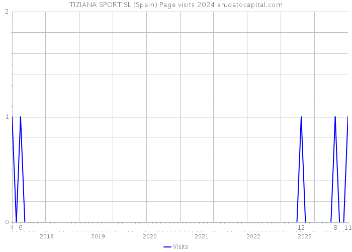TIZIANA SPORT SL (Spain) Page visits 2024 