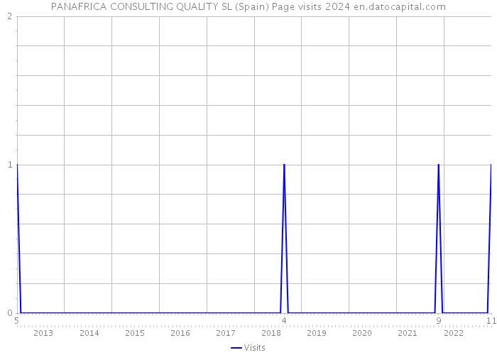 PANAFRICA CONSULTING QUALITY SL (Spain) Page visits 2024 