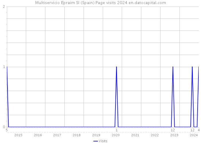 Multiservicio Epraim Sl (Spain) Page visits 2024 
