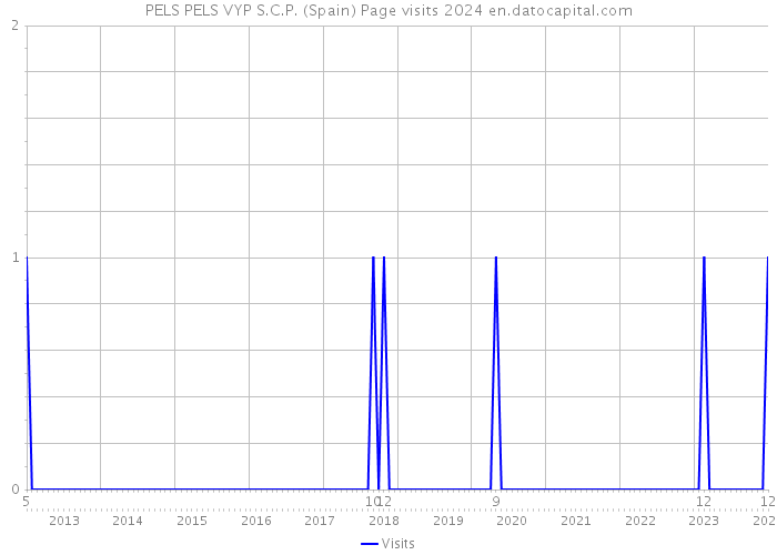 PELS PELS VYP S.C.P. (Spain) Page visits 2024 