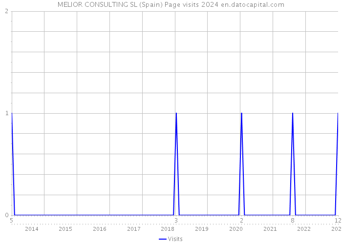 MELIOR CONSULTING SL (Spain) Page visits 2024 