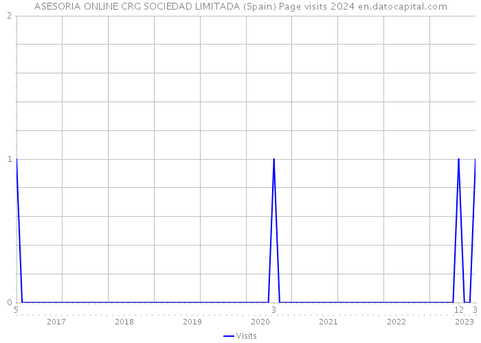 ASESORIA ONLINE CRG SOCIEDAD LIMITADA (Spain) Page visits 2024 