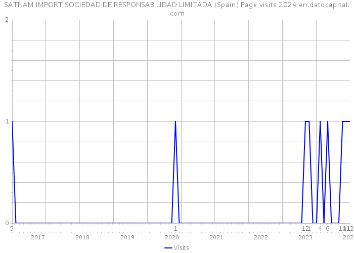 SATNAM IMPORT SOCIEDAD DE RESPONSABILIDAD LIMITADA (Spain) Page visits 2024 