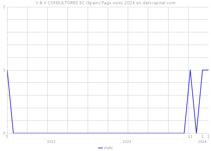 V & V CONSULTORES SC (Spain) Page visits 2024 