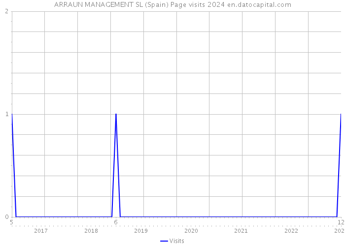 ARRAUN MANAGEMENT SL (Spain) Page visits 2024 