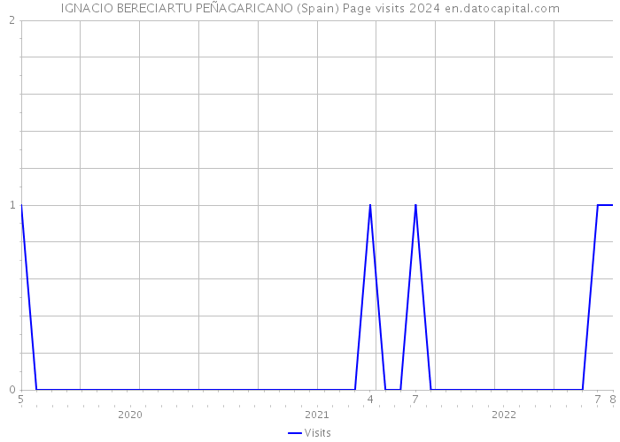 IGNACIO BERECIARTU PEÑAGARICANO (Spain) Page visits 2024 