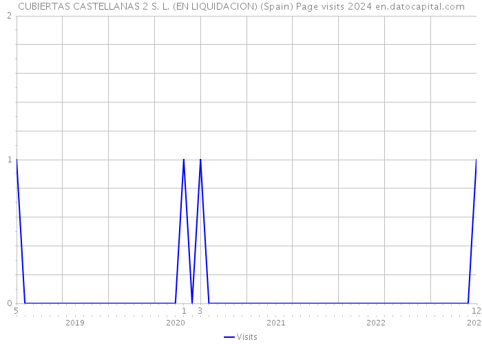CUBIERTAS CASTELLANAS 2 S. L. (EN LIQUIDACION) (Spain) Page visits 2024 