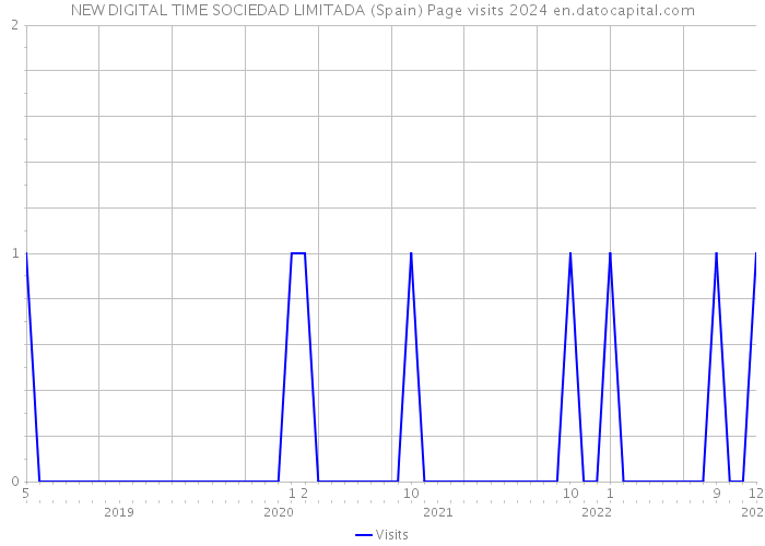 NEW DIGITAL TIME SOCIEDAD LIMITADA (Spain) Page visits 2024 