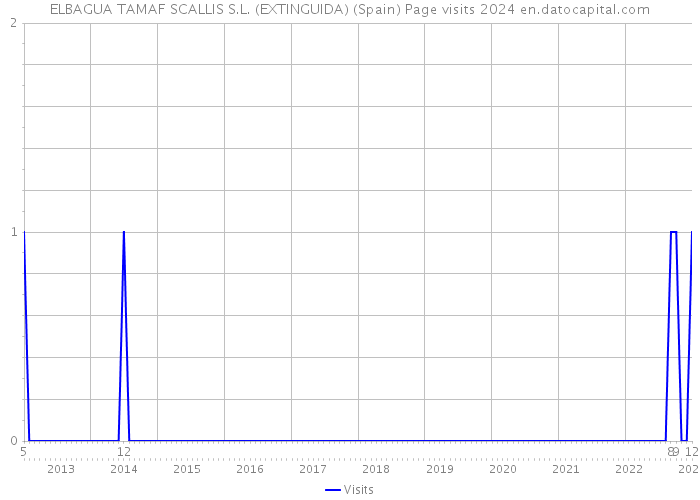 ELBAGUA TAMAF SCALLIS S.L. (EXTINGUIDA) (Spain) Page visits 2024 