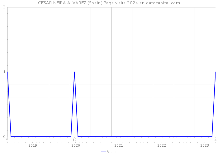 CESAR NEIRA ALVAREZ (Spain) Page visits 2024 