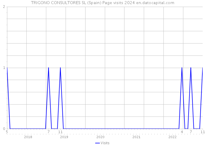 TRIGONO CONSULTORES SL (Spain) Page visits 2024 