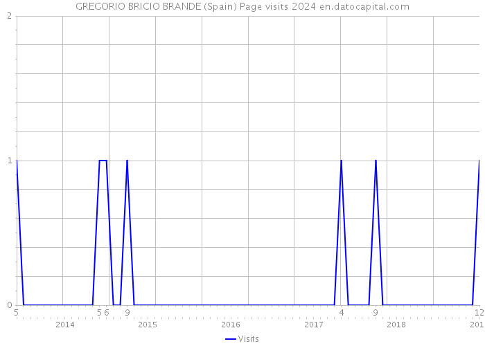 GREGORIO BRICIO BRANDE (Spain) Page visits 2024 