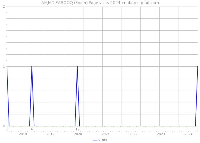 AMJAD FAROOQ (Spain) Page visits 2024 