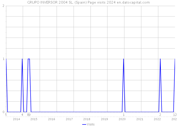 GRUPO INVERSOR 2004 SL. (Spain) Page visits 2024 