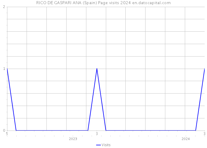 RICO DE GASPARI ANA (Spain) Page visits 2024 