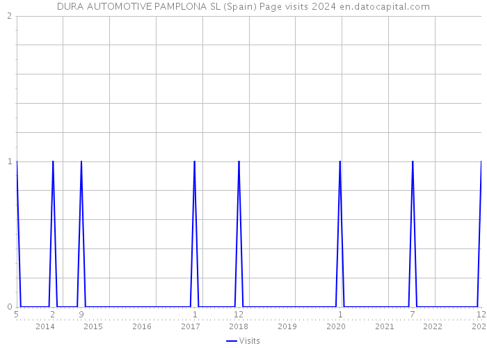 DURA AUTOMOTIVE PAMPLONA SL (Spain) Page visits 2024 