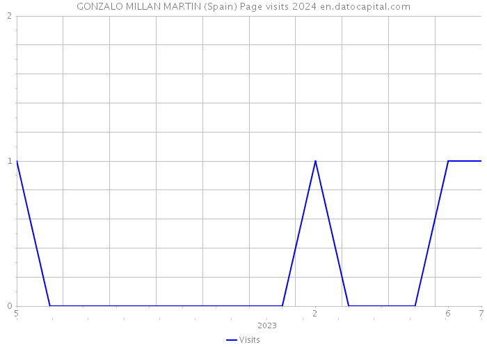 GONZALO MILLAN MARTIN (Spain) Page visits 2024 