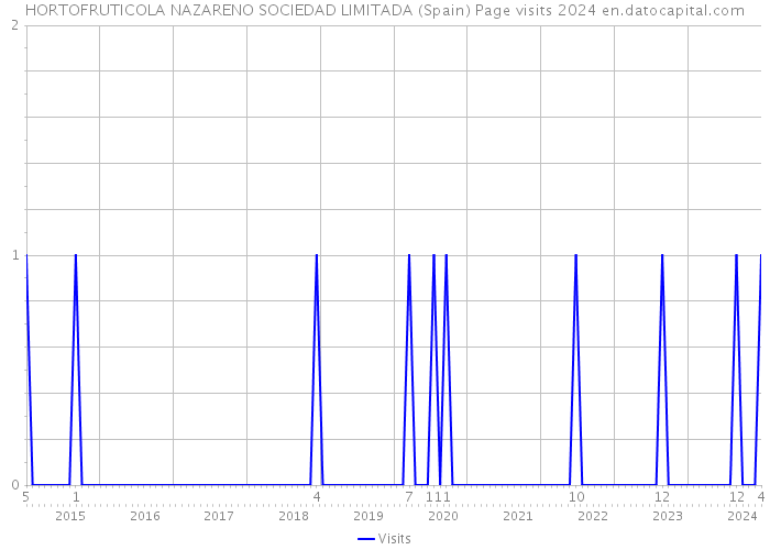 HORTOFRUTICOLA NAZARENO SOCIEDAD LIMITADA (Spain) Page visits 2024 