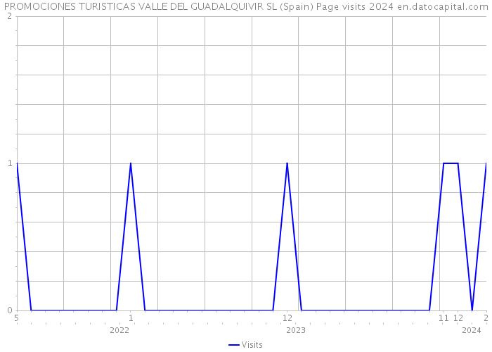 PROMOCIONES TURISTICAS VALLE DEL GUADALQUIVIR SL (Spain) Page visits 2024 