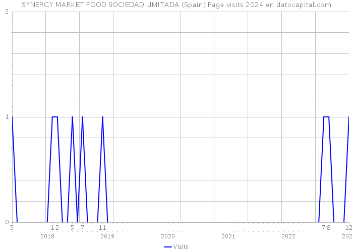 SYNERGY MARKET FOOD SOCIEDAD LIMITADA (Spain) Page visits 2024 