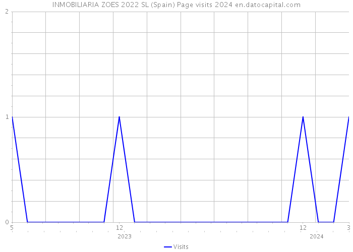 INMOBILIARIA ZOES 2022 SL (Spain) Page visits 2024 