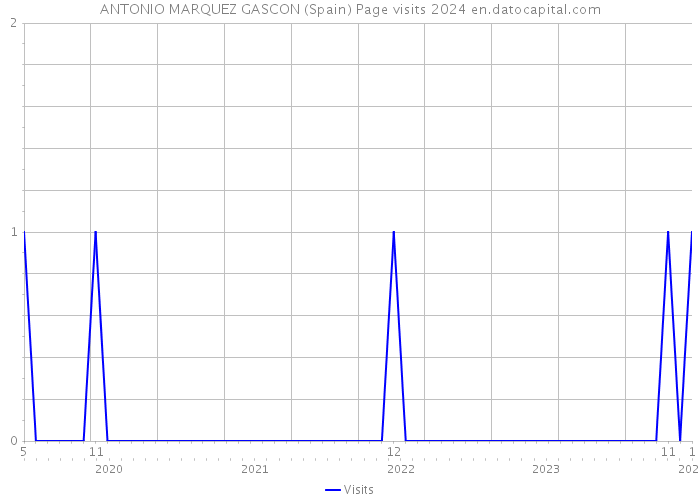 ANTONIO MARQUEZ GASCON (Spain) Page visits 2024 