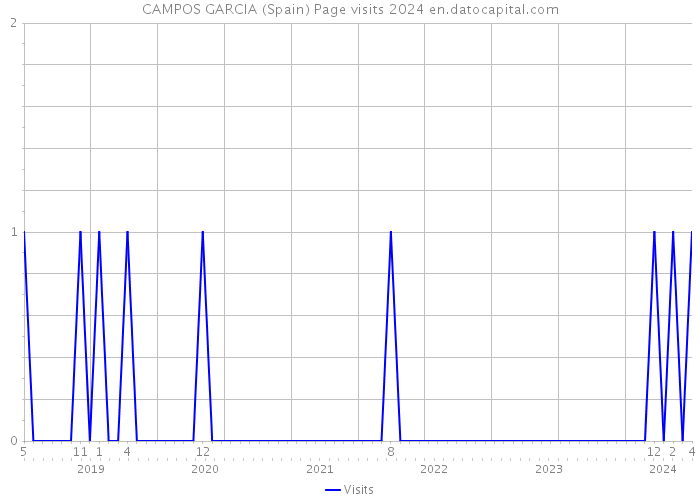 CAMPOS GARCIA (Spain) Page visits 2024 