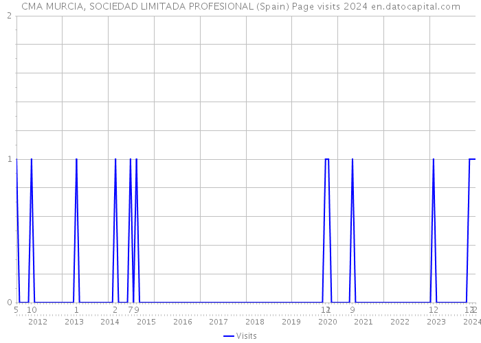 CMA MURCIA, SOCIEDAD LIMITADA PROFESIONAL (Spain) Page visits 2024 