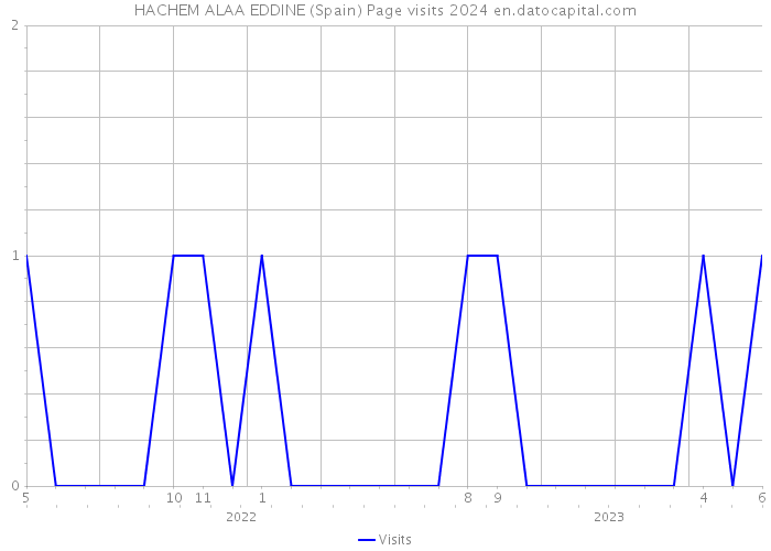 HACHEM ALAA EDDINE (Spain) Page visits 2024 