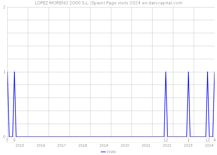 LOPEZ MORENO 2000 S.L. (Spain) Page visits 2024 