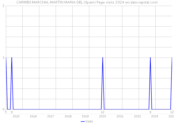 CARMEN MARCHAL MARTIN MARIA DEL (Spain) Page visits 2024 