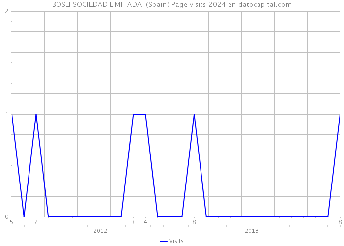 BOSLI SOCIEDAD LIMITADA. (Spain) Page visits 2024 