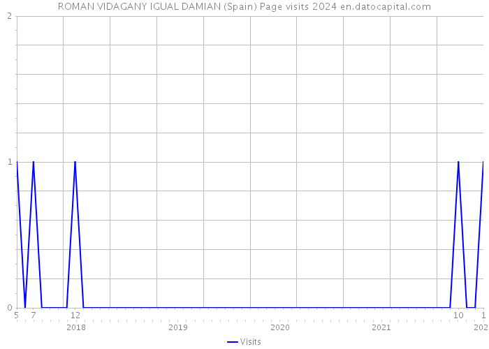 ROMAN VIDAGANY IGUAL DAMIAN (Spain) Page visits 2024 