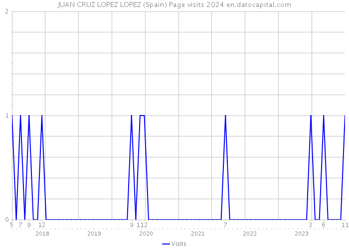 JUAN CRUZ LOPEZ LOPEZ (Spain) Page visits 2024 