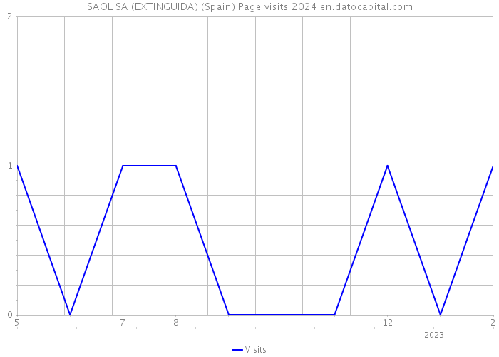 SAOL SA (EXTINGUIDA) (Spain) Page visits 2024 