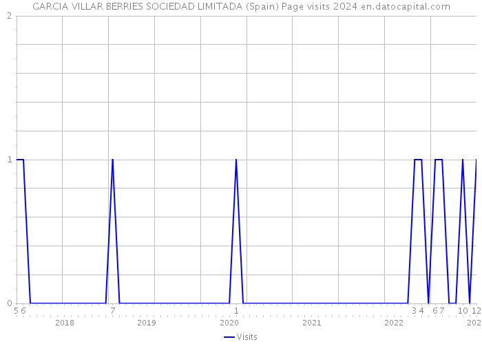 GARCIA VILLAR BERRIES SOCIEDAD LIMITADA (Spain) Page visits 2024 