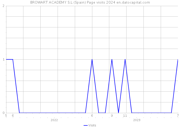 BROWART ACADEMY S.L (Spain) Page visits 2024 