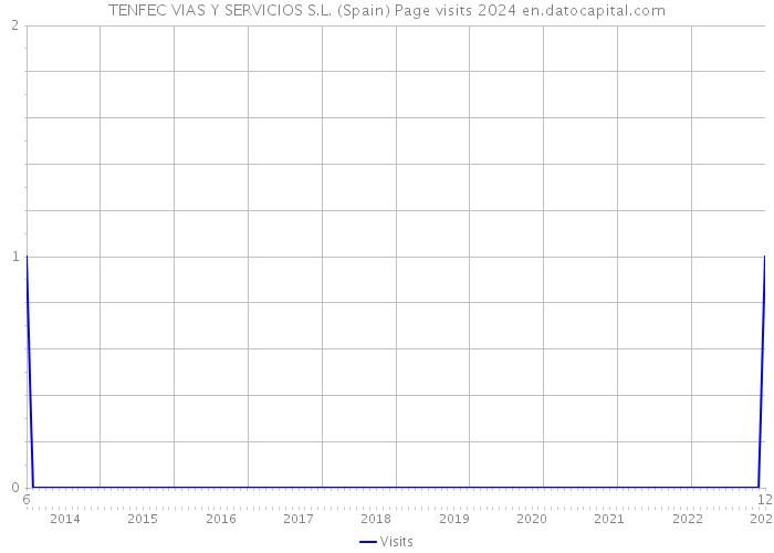 TENFEC VIAS Y SERVICIOS S.L. (Spain) Page visits 2024 