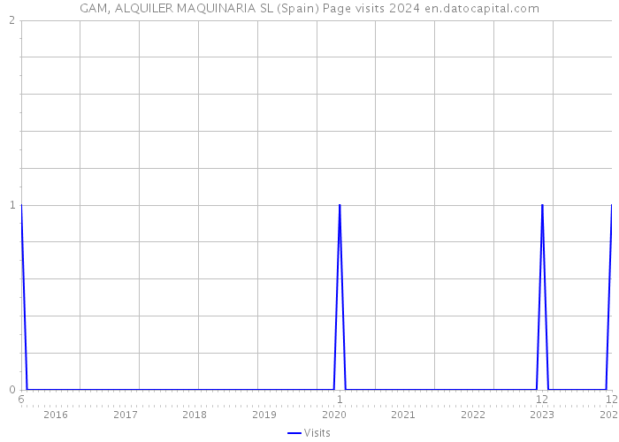 GAM, ALQUILER MAQUINARIA SL (Spain) Page visits 2024 