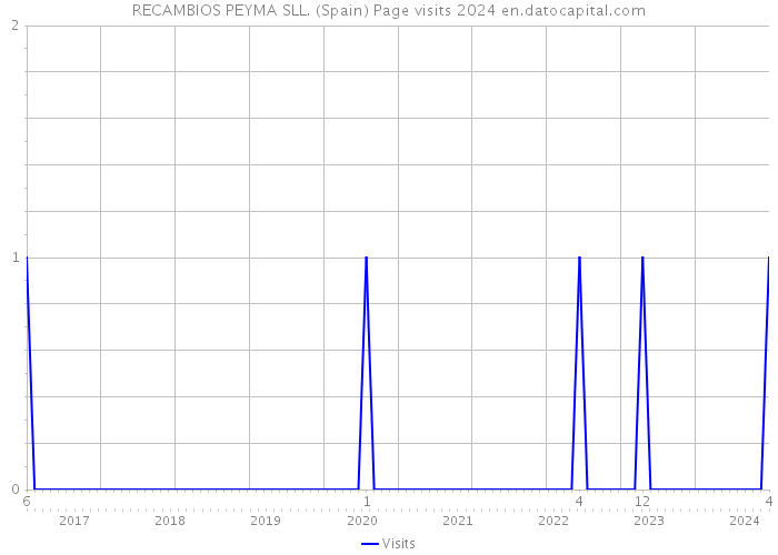 RECAMBIOS PEYMA SLL. (Spain) Page visits 2024 