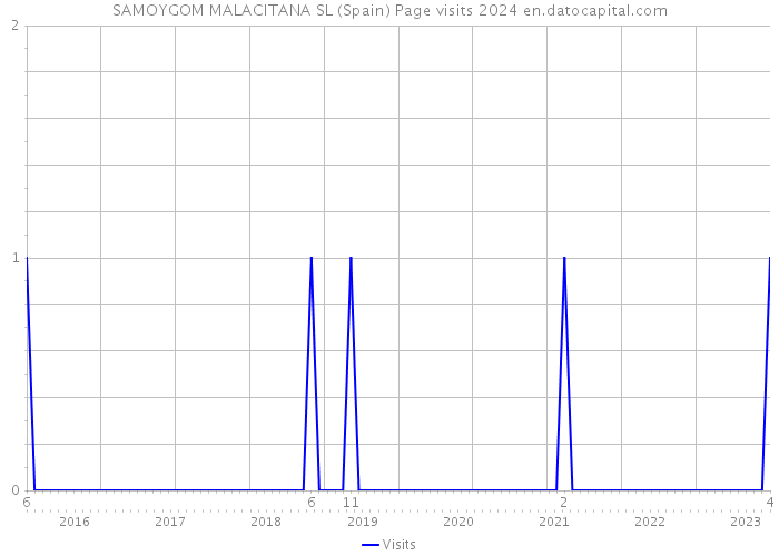 SAMOYGOM MALACITANA SL (Spain) Page visits 2024 