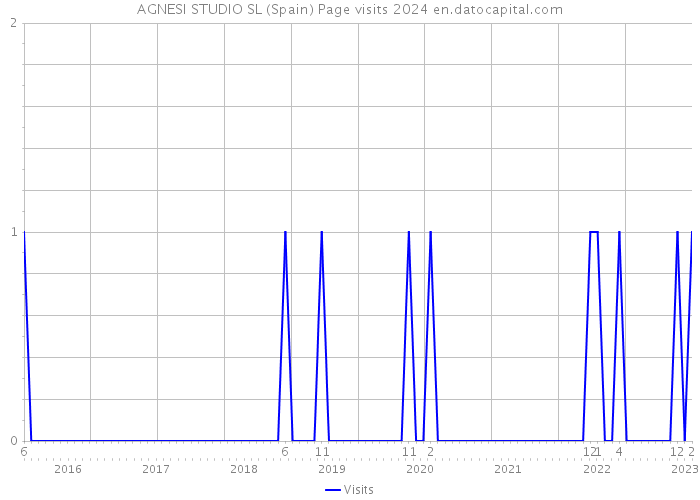 AGNESI STUDIO SL (Spain) Page visits 2024 