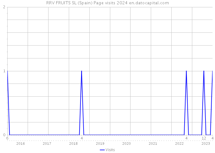 RRV FRUITS SL (Spain) Page visits 2024 