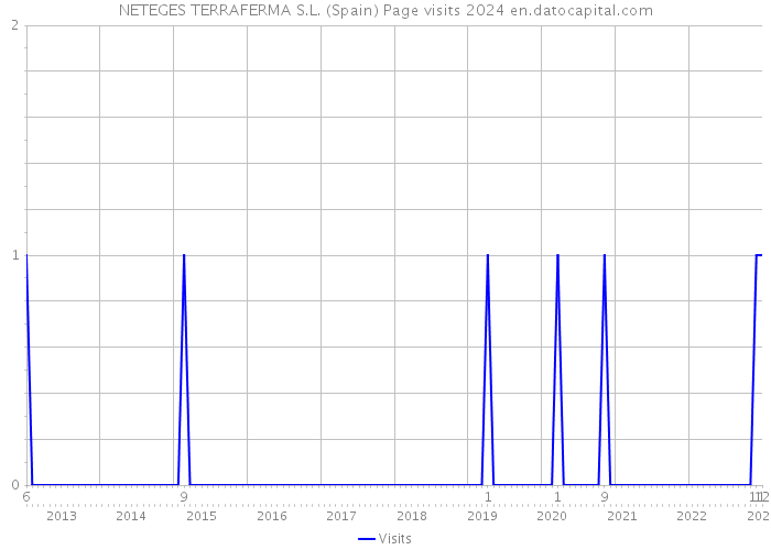 NETEGES TERRAFERMA S.L. (Spain) Page visits 2024 