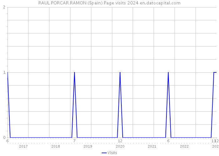 RAUL PORCAR RAMON (Spain) Page visits 2024 