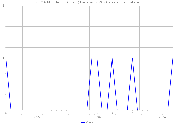 PRISMA BUONA S.L. (Spain) Page visits 2024 