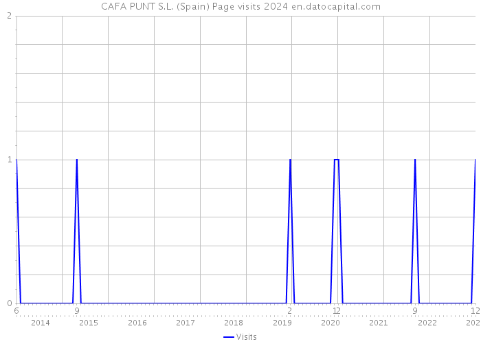 CAFA PUNT S.L. (Spain) Page visits 2024 