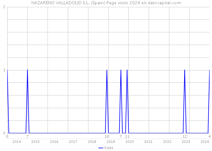 NAZARENO VALLADOLID S.L. (Spain) Page visits 2024 